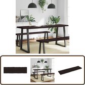 vidaXL Plateau de table - Bois de chêne - Bord naturel - 180x50 cm Plateau de table en bois - Plateau de table en Chêne - Remplacement de plateau de table - Table basse - Table à manger