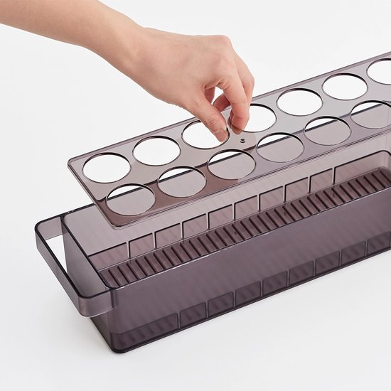 Plateau à oeufs pour réfrigérateur Yamazaki - Tower - Noir