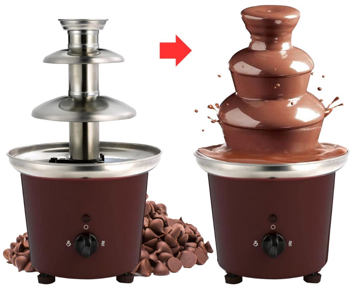 VELTRR® Chocoladefontein - Chocoladefondue - Bruin