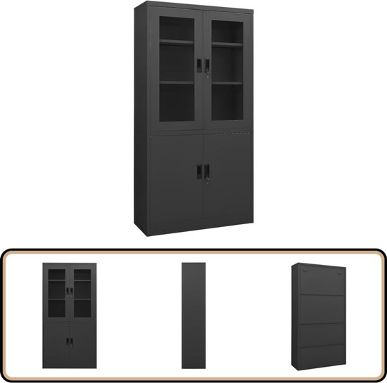 Metalen Lockerkast Kantoorkast 6 Kluisjes Kast Lockers 38 cm x 45cm x