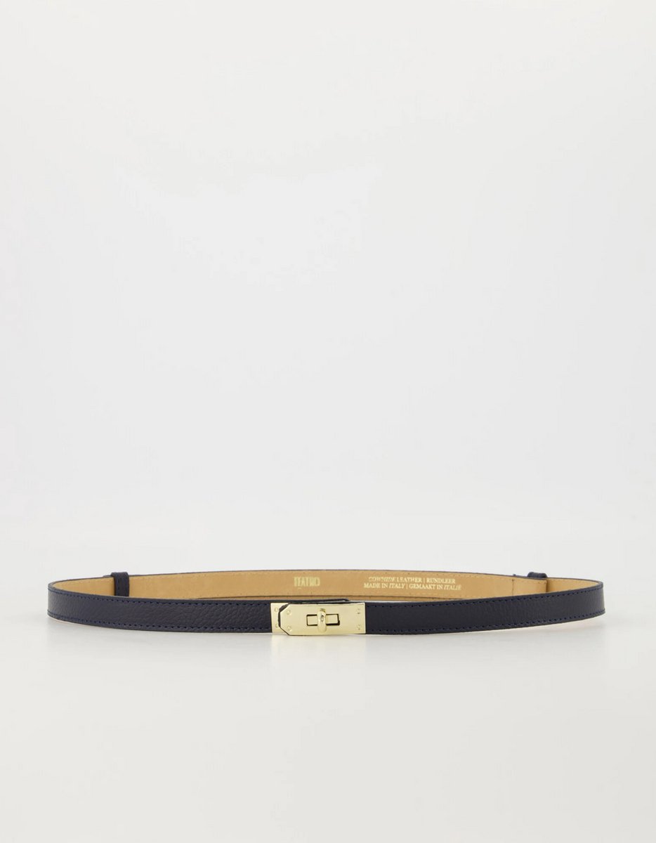 Teatro riem - Garcia - Wikkelriem - Leer - Donker blauw - One Size