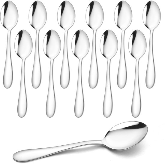Ensemble de cuillères Diverse usages en acier inoxydable brillant Inovra® Classic - Lot de 12