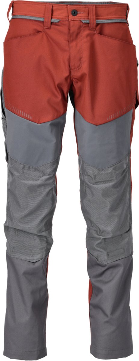 Mascot Customized Broek met kniezakken 22479-230 - herfstrood/steengrijs - C44 - 82
