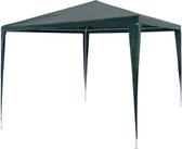 The Living Store Partytent 3x3x2.55 m - Groen PE dak - Stalen frame - UV- en waterbestendig