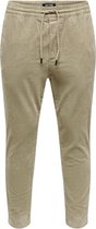 Only & Sons Linus Cropped Cord 9912 Een Broek Beige M Man