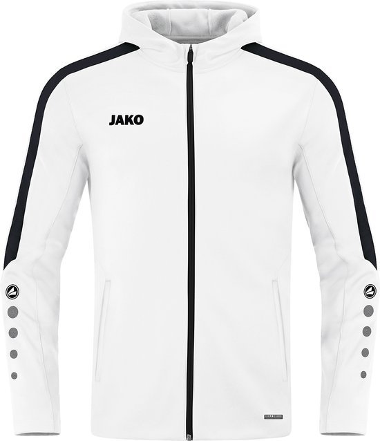 JAKO Power Jas met Capuchon Wit Maat 4XL