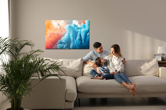 Peinture Roi - Peinture sur toile abstraite avec peinture colorée - 120 x 80 cm