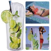Cheqo® Opblaasbaar 1-persoons Luchtbed Mojito - Zwembad Bed - Luchtbedje - 170cm x 90cm - 90kg - Incl. Reparatiepatch