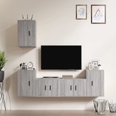 The Living Store TV-meubelset Sonoma Eiken - 2x 57x34.5x40 cm - 3x 40x34.5x60 cm