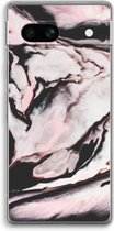 Case Company® - Coque Google Pixel 7A - Flux rose - Coque de téléphone souple - Protection sur tous les côtés et bord de l'écran
