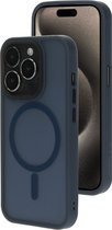 Mobiparts hoesje geschikt voor Apple iPhone 15 Pro - Hardcover - MagSafe - Blauw