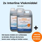 2x Interline Vlokmiddel 2,5 liter - Inclusief doseerschema - Vlokmiddel voor zwembad - Vuil binding - Vlokker voor kleine, middelgrote en grote zwembaden