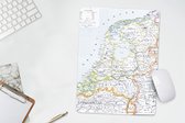 Muismat Kaart Nederland - Kaart van Nederland muismat rubber - 30x40 cm - Muismat met foto