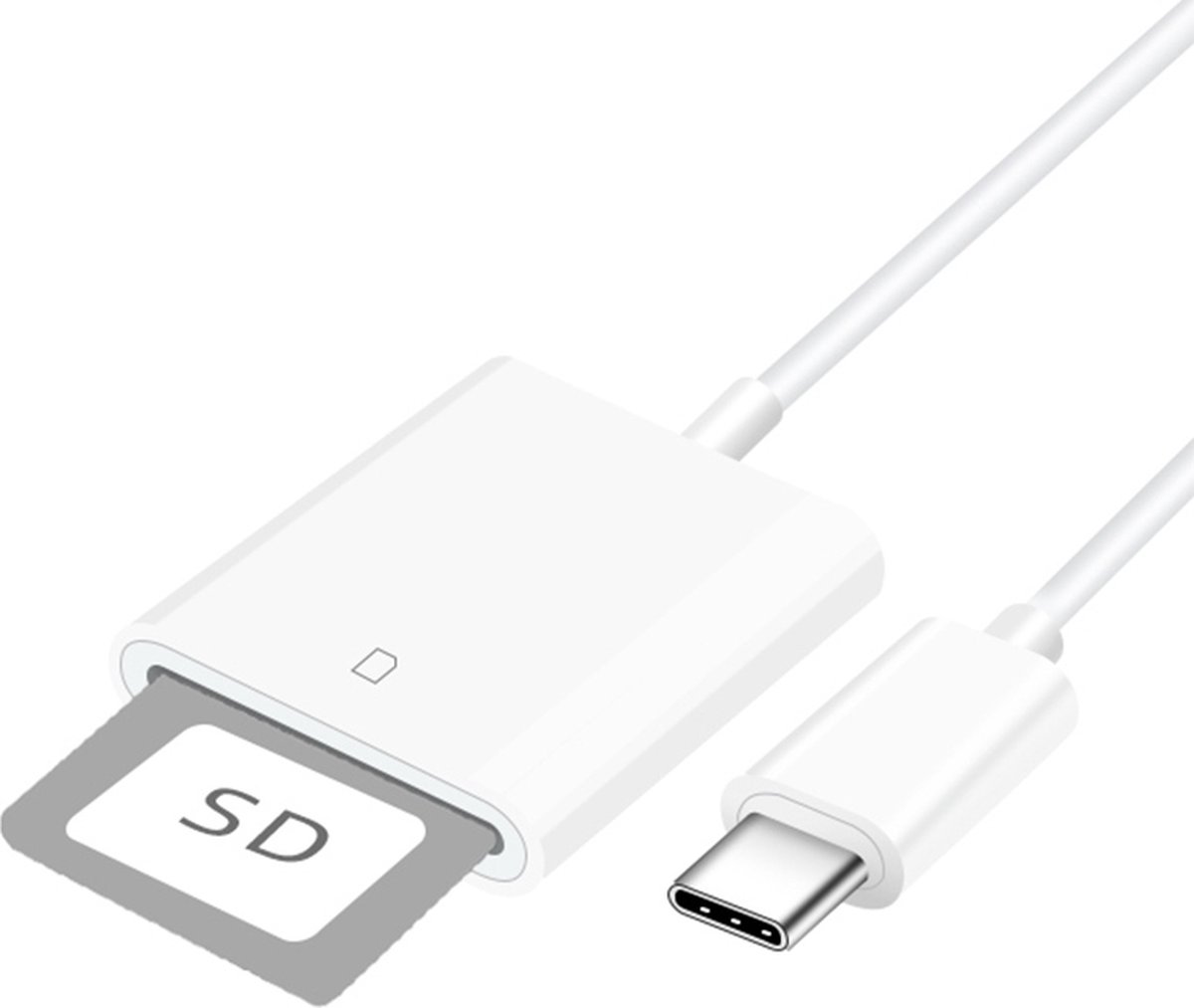 Pour Macbook / Google Chromebook blanc / Nokia N1 / Adaptateur de lecteur  de carte USB-C / Type-C vers SD HC