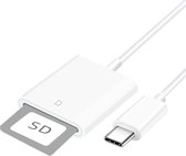 USB-C naar SD adapter kabel converter - Wit - Provium