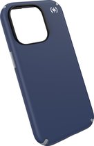 Speck hoesje geschikt voor Apple iPhone 15 Pro - Slank - MagSafe - Ultieme Bescherming - Luxe Soft-touch Afwerking - Valbescherming gecertificeerd tot 4 meter - Microban Antibacterieel - Presidio2 Pro lijn -Blauw