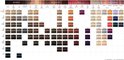 Overzicht van Igora Royal haarkleuren: Natural, Golds, Choco Lates, Reds, Highlifts en Specialities met kleurnummers.