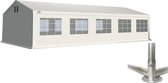 GO-BASIC 5x10 met grondframe partytent pvc | 1200N | 500gr m²| 220cm doorloophoogte | condens sluizen in dak
