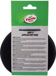Verpakking Turtle Wax Grip It Applicator Pads met een zwarte poets- en waxpad.