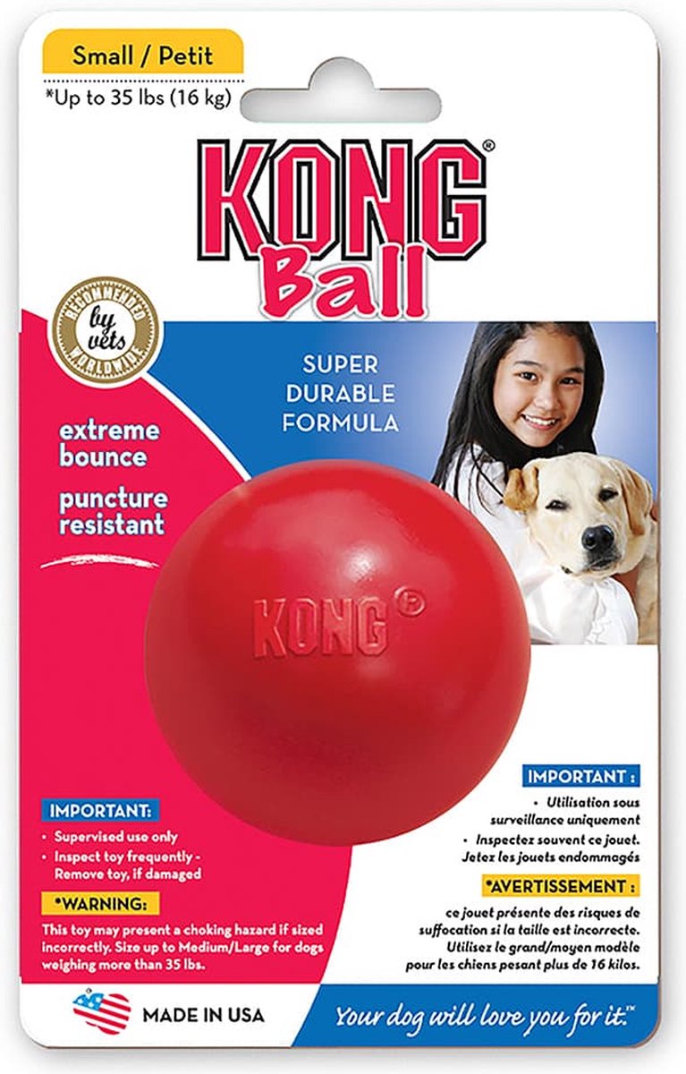 jeu résistant balle de tennis KONG pour chien
