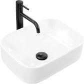 REA Demi Mini Vasque à Poser - Vasque - 40,5 x 31 x 11 cm - Wit Brillant