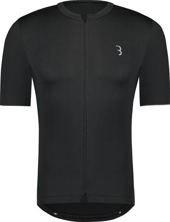 BBB Cycling Essence Fietsshirt Heren - Korte Mouwen - Allround Wielershirt - Fietskleding Heren - Zwart - Maat XXXL - BBW-408