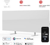 AENO GH1S slimme infrarood verwarmingspaneel - Red Dot winnaar 2023 voor design en verwarmingstechnologie - Bluetooth - WIFI - 700 Watt - Elektrische kachel - Verwarmingsplaat - Infrarood + convectie - Wit