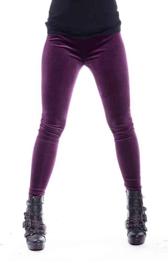 EDIT VELVET leggings dames paars - XL | bol