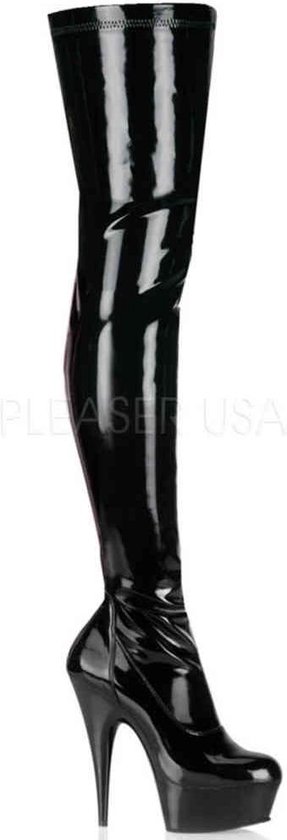 Bas Noirs Wetlook Effet Cuissardes Avec Fermetures éclair - Référence MH4886BLK - Neuf Avec étiquettes