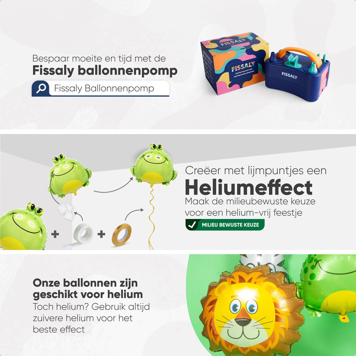 Fissaly 15 Grote Dieren Folie Ballonnen met Lint – Feest Versiering – Kinderfeestje – Decoratie — afbeelding 6