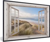 Affiche avec cadre Transparent - Plage - Mer - 90x60 cm