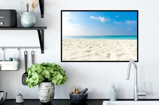 Fotolijst incl. Poster - Strand - Licht - Zon - 60x40 cm - Posterlijst