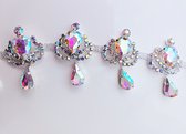 BamBella ® Strass ketting - Breed - lint 30cm steentjes touw diamantjes naaien knutselen glitter