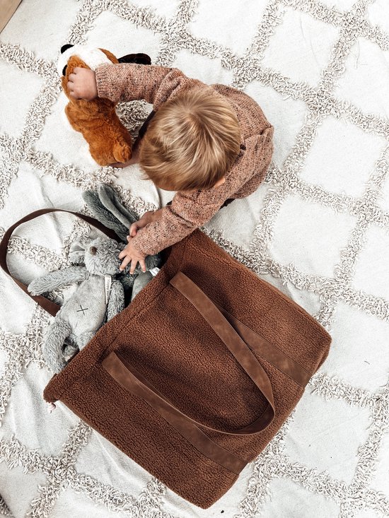 Mom Bag - Chunky Teddy - Luiertas - Shopper - Bruin - Indyaantje Denim van Indyaantje Denim — afbeelding 5