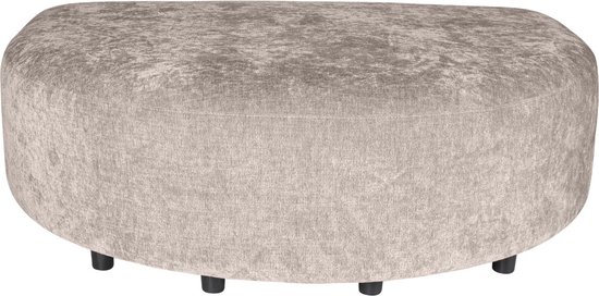 PTMD Lujo sofa white 9852 fiore fabric longchair pouf