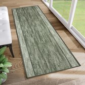Tapiso Tapis en Caoutchouc Antidérapant Couloir Vert Salon Tapis en Caoutchouc Tapis Taille - 100x1100