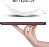 Étui pour tablette Samsung S6 Lite - 10,5 pouces - Étui Smart Fold Tab S6 Lite - Étui pour Samsung S6 Lite (2020/2021/2022) - Convient pour Samsung Galaxy Tab S6 Lite ( SM-P610 à SM-P615) - Rouge vin