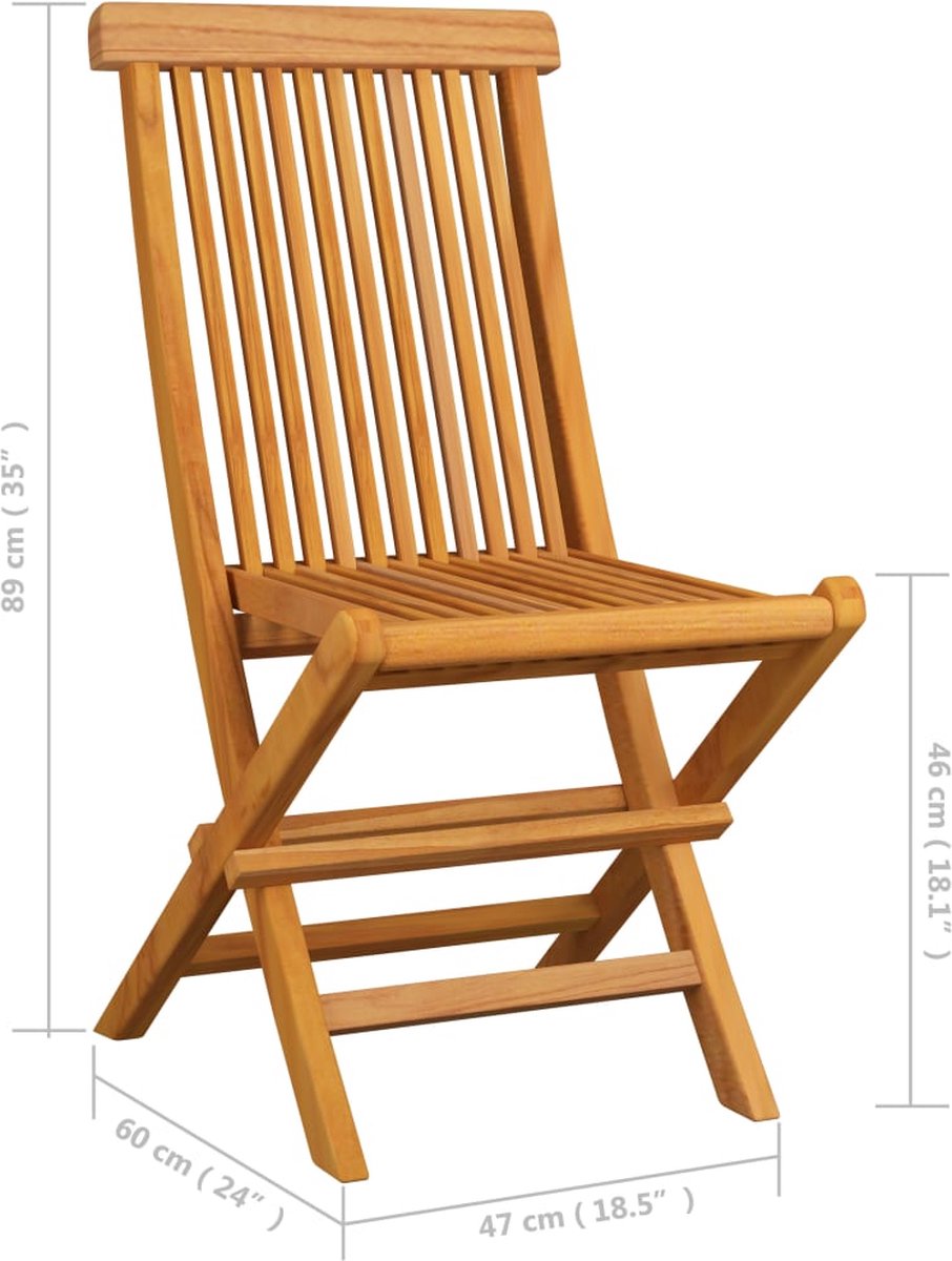vidaXL - Tuinstoelen - 4 - st - met - taupe - kussens - massief - teakhout