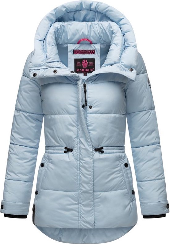 Comfortabel & Warm: Navahoo AKUMAA - Winterjas Dames - Volwassen - Capuchon - Blauw - XL