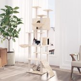 The Living Store Arbre à chat - Tout-en-un - Mobilier pour chat - Dimensions - 104 x 78 x 191 cm - Ken - Luxe