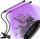 Ilso LED groeilamp 2 armig - kweeklamp - groei en bloei - grow light - dimmer - 20W - timer