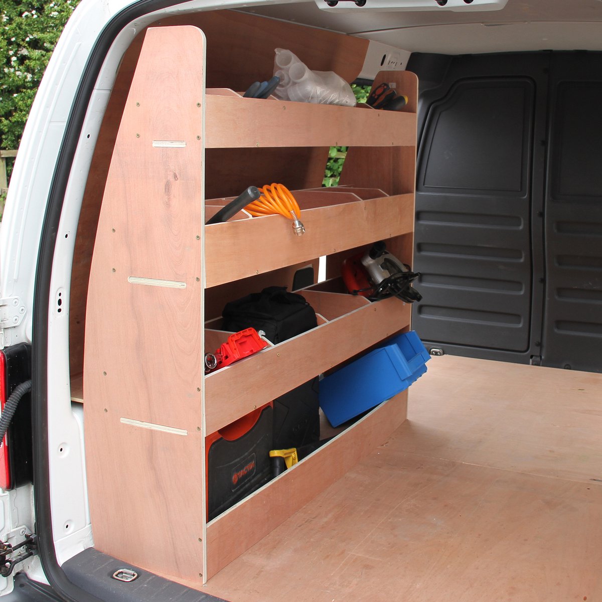 Monster Racking - Volkswagen Caddy - Bedrijfswagen interieur - Hout - bedrijfswageninrichting
