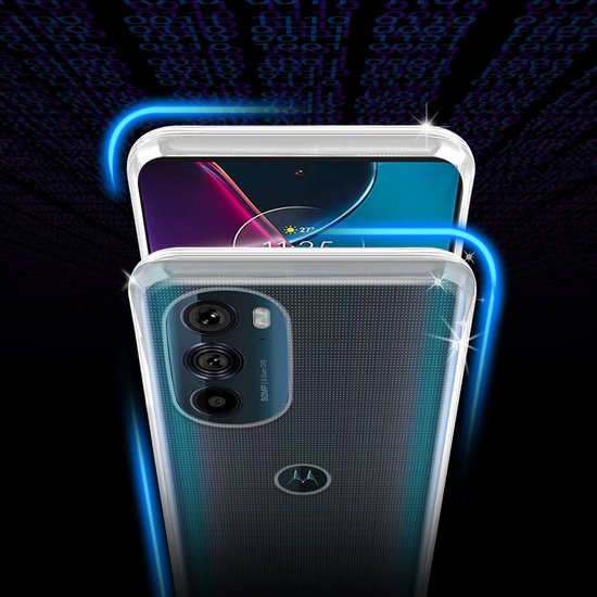 Étui Cadorabo pour Motorola EDGE 30 PRO / EDGE+ en ENTIÈREMENT TRANSPARENT - Étui de protection en silicone TPU flexible