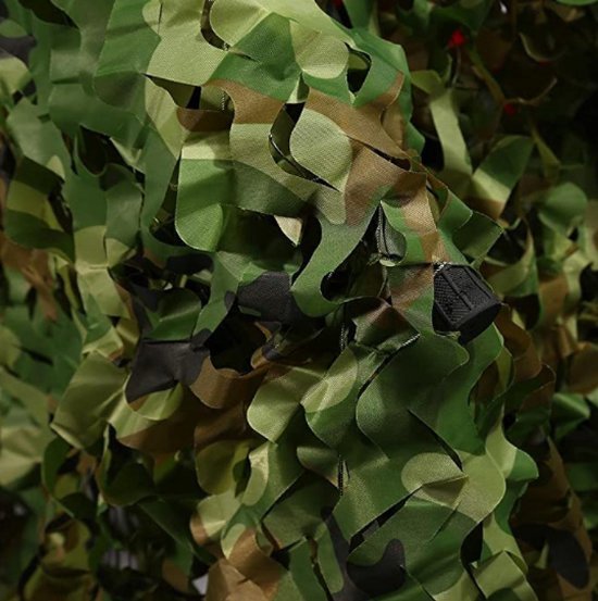 5x2 meter camouflage net groen van MFH — afbeelding 2