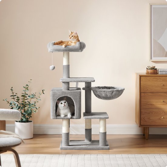 Grattoir pour chats de grande taille - Grattoir à plusieurs niveaux - 110 cm de haut