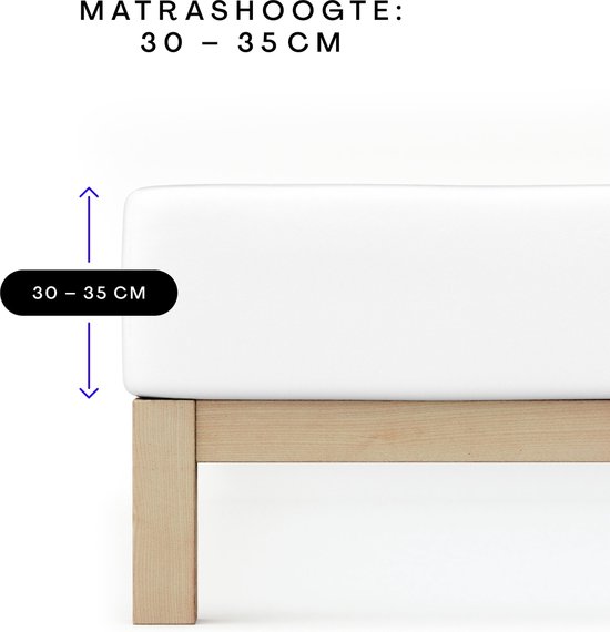 schlafgut Pure Topper Jersey Hoeslaken Eenpersoons – 90x200 cm - Matrashoogte tot 10cm - Geel