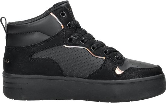 Skechers Court High Sneakers Hoog - zwart - Maat 30