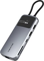 Cabletime - Adaptateur Hub Multi USB-C 10 en 1 - 8K - HDMI - DP - convient également pour MacBook