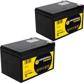 Batterie de Power Universal pour scooter Invacare Zoom HMV 220 + 300 24 V 2 x 12 V 12 Ah