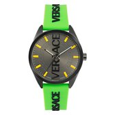 Versace V-Vertical VE3H00923 Horloge - Siliconen - Groen - Ø 42 mm